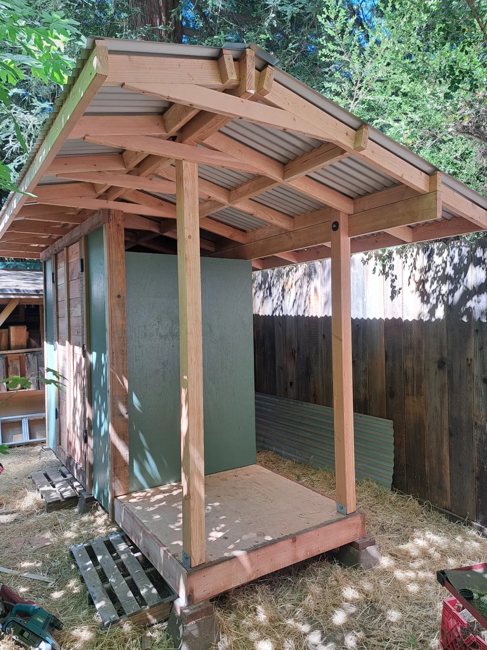 A shed (with saltbox roof) image